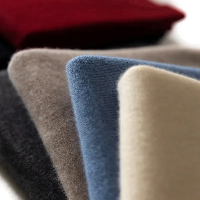 Soft Cashmere Sweater Men's Clothing Autumn Winter Pullover Business Casual Bottom V-neck Knitted Woolen Slim Fit Knitwear Male - Image 3