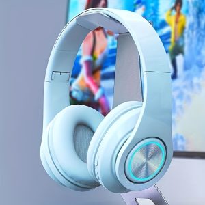 39 Luminous Wireless Headphones with Plug-in, Wired and Wireless Multifunctional Use