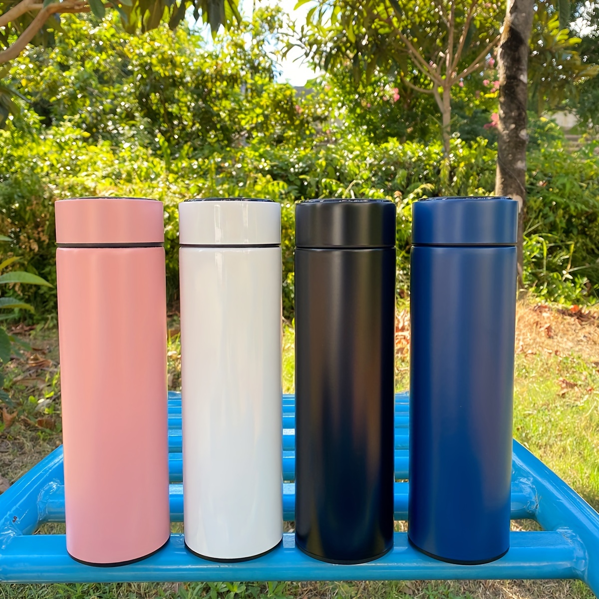 1pc 304 Stainless Steel Insulated Water Bottle, 500ml/16.9oz Home Use Insulated Vacuum Cup with Temperature Display, Vacuum Bottle Suitable for Hot and Cold Drinks, Summer Winter Beverageware, Christmas, Halloween, Valentine'S Day Gift - Image 2