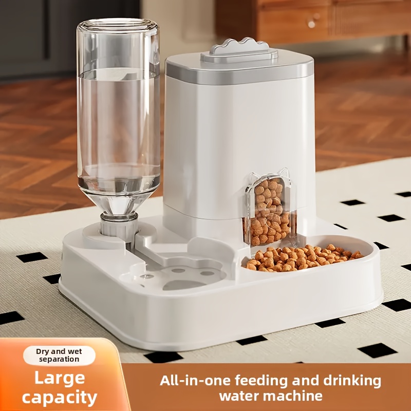 Two-in-One Automatic Pet Feeder and Water Dispenser for Cats and Dogs, Battery-Free, Durable PC Material with Integrated Bowl, Efficient Food and Water Distribution, Time-Saving and Easy to Clean, Perfect Gift for Cat and Dog Owners - Image 5