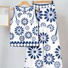 2pcs Women's Casual Ethnic Print Set, Perfect for Summer Outfits