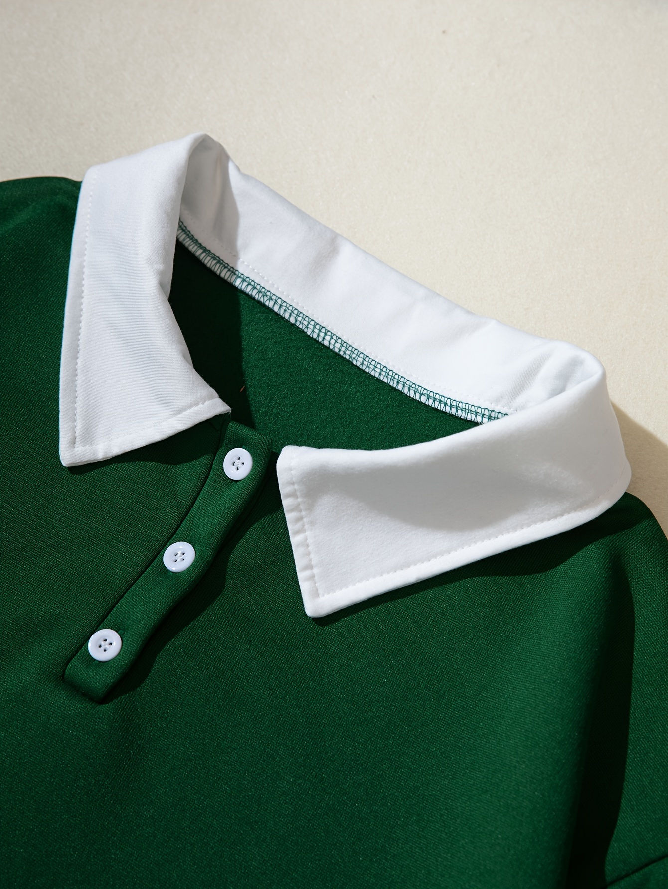 Women'S Stylish Brooklyn Graphic Sweatshirt - Green with White Lettering, Long Sleeve, Button-Up Collar, Casual Pullover for Fall & Winter, Casual Wear | Buttonup Sweatshirt | Construction - Image 3