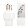 1pc Smart Wireless Remote Control E27 Lamp Base Socket with Motion Sensor & Timer, Energy-Efficient LED/CFL Compatible, Global Voltage 110-240V, Easy Installation for Ceiling/Wall/Desk Lighting, Compatible with Smart Home Systems (No Bulb Included) - Plug-and-Play, No Wiring Required, Compact & Durable Design, Ideal for Home/Office/Industrial Use, Compatible with E27 Bulbs, Remote Control Light