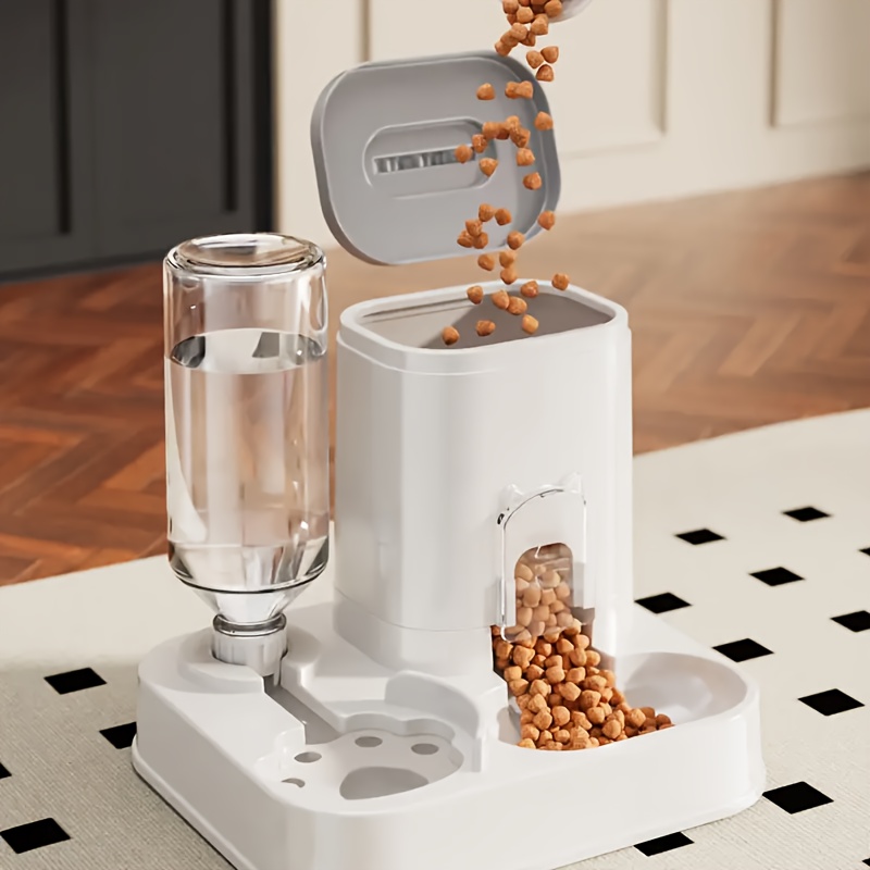 Two-in-One Automatic Pet Feeder and Water Dispenser for Cats and Dogs, Battery-Free, Durable PC Material with Integrated Bowl, Efficient Food and Water Distribution, Time-Saving and Easy to Clean, Perfect Gift for Cat and Dog Owners - Image 9