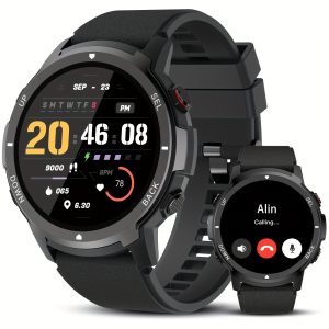 S52 Smart Men'S Watch, 1.39" Smartwatch with Wireless Calling, Sleep Monitoring, 110+ Sports Modes, Compatible with Android/iPhone, USB Charging, Alloy Body, TFT Screen, Lithium Battery-Polymer 300mA