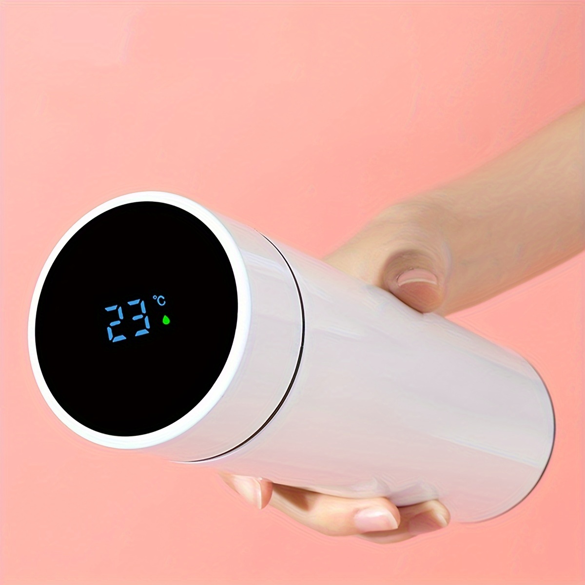 1pc 304 Stainless Steel Insulated Water Bottle, 500ml/16.9oz Home Use Insulated Vacuum Cup with Temperature Display, Vacuum Bottle Suitable for Hot and Cold Drinks, Summer Winter Beverageware, Christmas, Halloween, Valentine'S Day Gift - Image 4