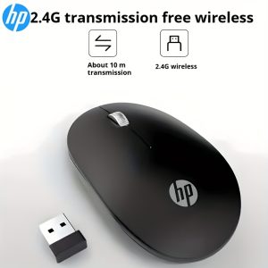 HP Wireless Mouse, 2.4G Wireless, USB Receiver, Plug and Play, Lightweight, Ergonomic, Left/Right Hand Control, Suitable for PC, Laptop, and Desktop Computers, Gaming, Office, Study