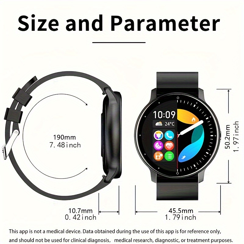 Purspo Smart Watch (Making/Answer Call) for Women Men, Wireless Calling Smartwatch with Multi-Sport Mode, Weather Forecast, Ai Voice Control, Music Playing Control, Sport Watch Compatible for iPhone And Android Phones - Image 12
