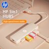 HP USB 2.0 Hub (4 Port) - Type-C Power Port, Portable Slim Expander for Home Office/Travel/Study - Plug & Play, Lightweight - Compatible with Laptop/Pc/Desktop, Perfect Tech Gift, Great Halloween/Christmas Gift