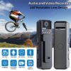 HD Worn Camera with 4pcs IR Night Vision Lights, 180 Degree Rotatable Lens, Loop Recording, Clip-On Portable Recorder for Outdoor Sports/Cycling/Meetings