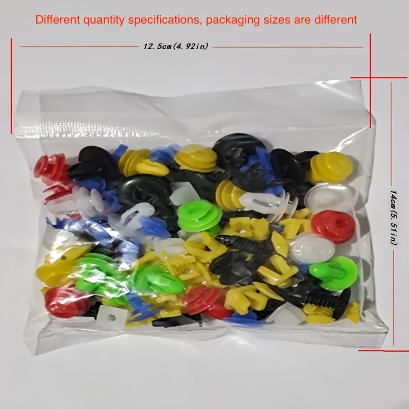 50/100/200/500pcs/Set Universal Plastic Clips for Car Fender Bumper Door Car Interior Hole Lining Panel Retainer Push Clips Random Style - Image 3