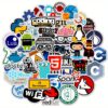 50pcs Cartoon Programmer Software Programming Language Sticker Set for Laptop, Phone, Guitar, Toy, Motorcycle, Skateboard, Outdoor Travel Water Bottle, Car, Bicycle, Suitcase, Scrapbook, Musical Instrument, Party Gift, Christmas